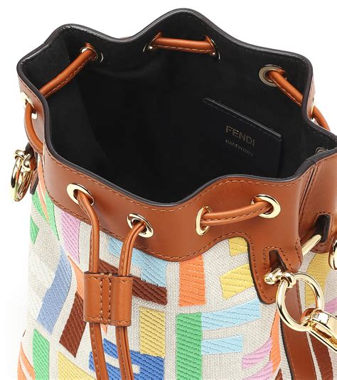 fendi bucket bag multicolor|Fendi crossbody bucket bag.